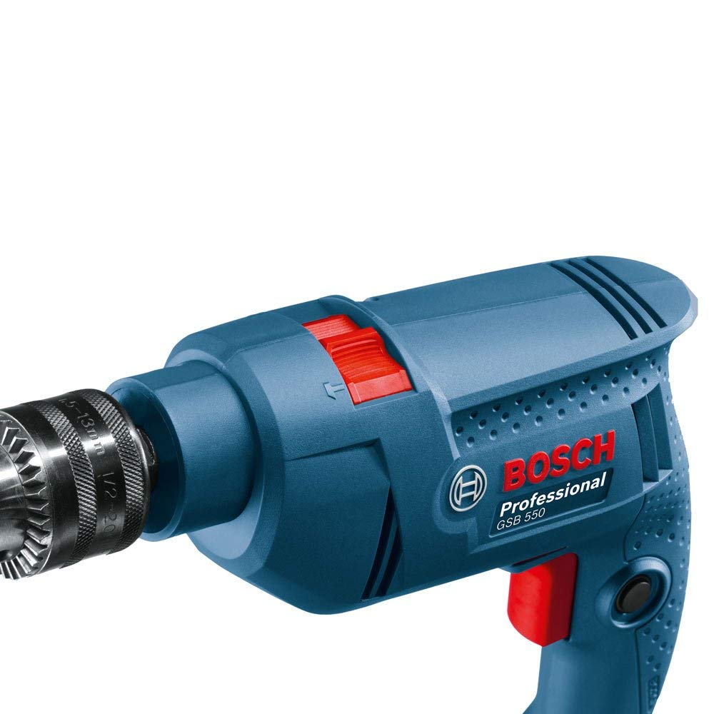 Buy Online Bosch Freedom Kit Gsb 550 Watt Impact Drill Kit Blue