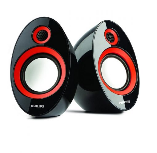 Philips SPA-60R/94 Speaker with USB Plug (Red)