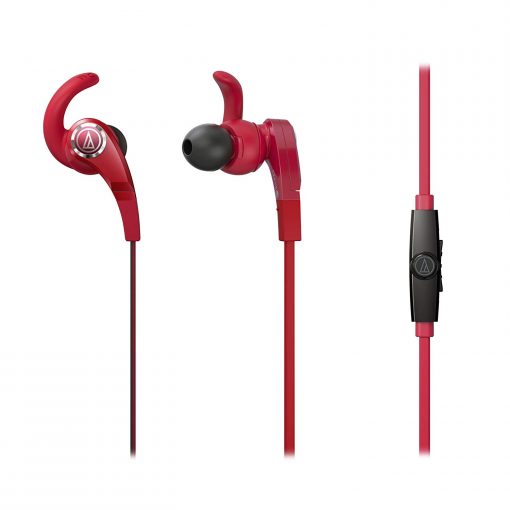 Audio Technica ATH CKX7ISRD SonicFuel In Earphones Red