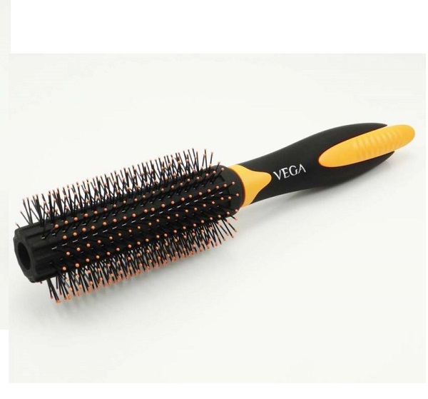 Buy Online Vega E20-RB Round Hair Brush (Black/Yellow) at cheap Price in  India | 24eshop