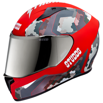 studds thunder d3 matt red