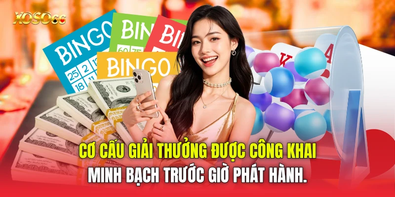Cơ cấu giải thưởng được công khai minh bạch trước giờ phát hành.