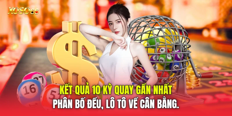 Kết quả 10 kỳ quay gần nhất phân bố đều, lô tô về cân bằng. Kết quả 10 kỳ quay gần nhất phân bố đều, lô tô về cân bằng.